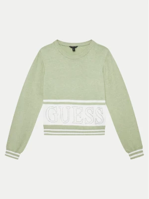 Guess Sweter J4YR01 Z3GW0 Zielony Regular Fit