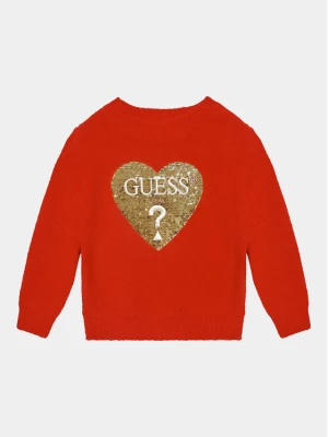 Guess Sweter K3BR02 Z2YA0 Czerwony Regular Fit