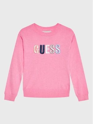 Guess Sweter K3GR00 Z36I0 Różowy Regular Fit