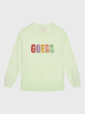 Guess Sweter K3GR00 Z36I0 Zielony Regular Fit