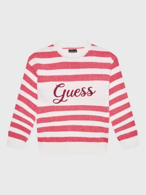 Guess Sweter K3RR01 Z2NN0 Różowy Regular Fit