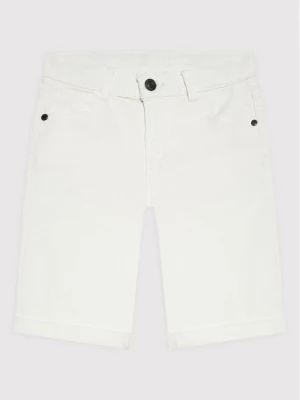Guess Szorty jeansowe L1RD03 WE620 Biały Regular Fit