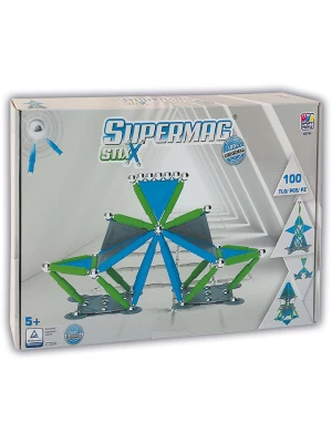 Happy People 100-częściowy zestaw magnetyczny "Supermag Stix" - 5+ rozmiar: onesize