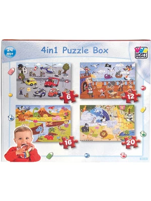 Happy People Puzzle (4 szt.) - 2+ rozmiar: onesize