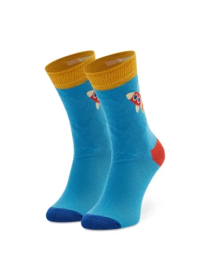 Happy Socks Skarpety Wysokie Dziecięce KROK01-6000 Niebieski