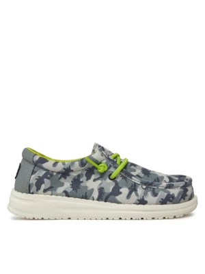 Hey Dude Mokasyny Wally Youth Camodino 40043-425 Szary