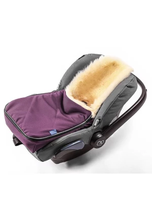 Hofbrucker Śpiworek "Maxi" w kolorze fioletowym z wełny jagnięcej - 80 x 30 cm rozmiar: onesize
