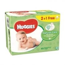 Huggies Chusteczki nawilżane Natural Care 3 x 56 szt.