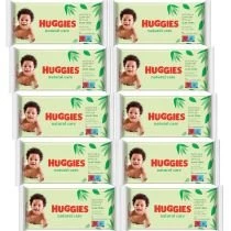 Huggies Chusteczki nawilżane Natural Care Zestaw 10 x 56 szt.