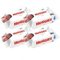 Huggies Chusteczki nawilżane Pure Extra Care Zestaw 4 x 56 szt.