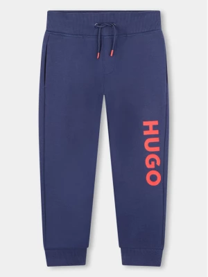 Hugo Spodnie dresowe G00042 D Granatowy Regular Fit