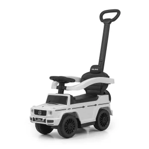 Hulajnoga Milly Mally z prowadnicą Mercedes G350dbiała, 94 x 40 x 86,5 cm