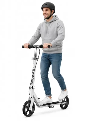 Hulajnoga Składana z Hamulcem Duże Koła 20 cm dla dorosłych SCOOTER Hulajnoga Składana z Hamulcem Duże Koła 20 cm dla dorosłych SCOOTER