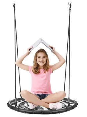 Huśtawka Bocianie Gniazdo Ogrodowa Wisząca Bujana 100cm na Dzień Dziecka