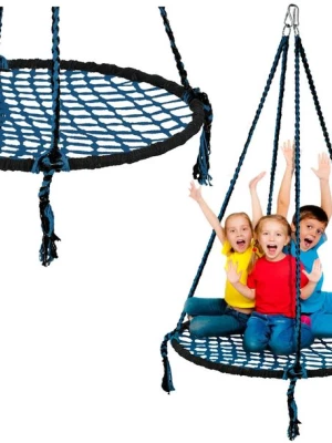 HUŚTAWKA ogrodowa BOCIANIE GNIAZDO dla dzieci BINGO duża 100CM obręcz METAL