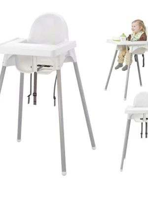 IKEA ANTILOP krzesełko do karmienia dziecka + PASY + TACKA