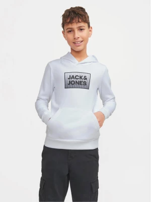 Jack&Jones Junior Bluza Steel 12249653 Biały Regular Fit