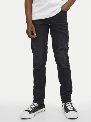 Jack&Jones Junior Jeansy Glenn 12244074 Czarny Slim Fit