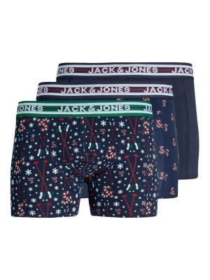 Jack&Jones Junior Komplet 3 par bokserek 12246624 Granatowy