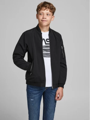 Jack&Jones Junior Kurtka bomber Rush 12182385 Czarny Regular Fit