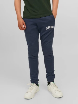 Jack&Jones Junior Spodnie dresowe 12237403 Granatowy Slim Fit