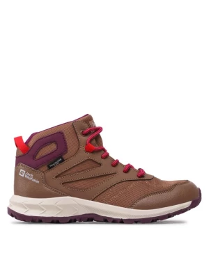 Jack Wolfskin Sneakersy Woodland Texapore Mid K 4042152 Brązowy