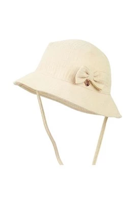Jamiks kapelusz bawełniany dziecięcy MARIT kolor beżowy bawełniany