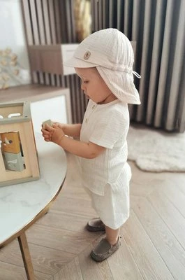 Jamiks szorty bawełniane dziecięce kolor biały