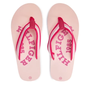 Japonki Tommy Hilfiger Logo Print Flip Flop T3A8-33294-0058 S Różowy