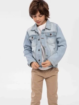 Jasnoniebieska kurtka jeansowa dla chłopca Minoti
