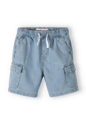Jasnoniebieskie szorty jeansowe typu bojówki Minoti