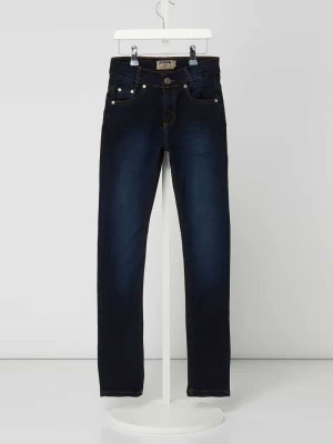 Jeansy w dekatyzowanym stylu o kroju skinny fit Blue Effect