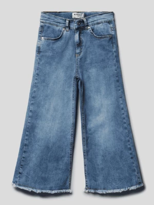 Jeansy z postrzępionymi zakończeniami model ‘NORMAL’ Blue Effect