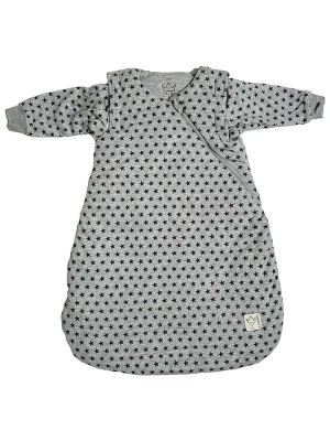 Kaiser Naturfellprodukte Całoroczny śpiworek "Leo" w kolorze szaro-czarnym rozmiar: 70 cm