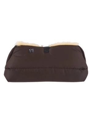 Kaiser Naturfellprodukte Ogrzewacz wełniany "Double" w kolorze brązowym do rąk - 22 x 45 cm rozmiar: onesize
