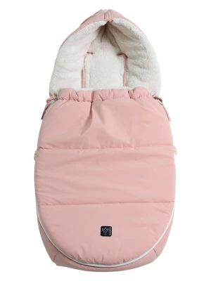 Kaiser Naturfellprodukte Śpiworek "Hoody 2.0" w kolorze jasnoróżowym do fotelika - 80 x 40 cm rozmiar: onesize