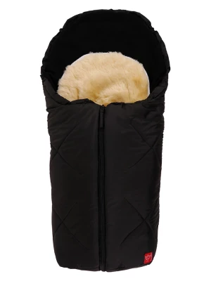 Kaiser Naturfellprodukte Śpiworek "Little Sheepy" w kolorze czarnym do fotelika - 80 x 40 cm rozmiar: onesize