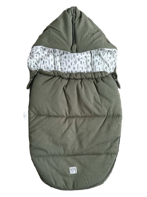 Kaiser Naturfellprodukte Śpiworek w kolorze khaki do fotelika - 80 x 40 cm rozmiar: onesize