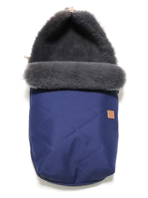 Kaiser Naturfellprodukte Śpiworek wełniany "Natura Graphit" w kolorze granatowym - 85 x 45 cm rozmiar: onesize