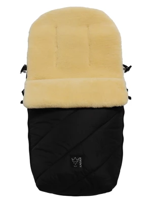 Kaiser Naturfellprodukte Śpiworek wełniany "Polar" w kolorze czarnym - 85 x 43 cm rozmiar: onesize