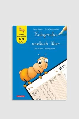 "Kaligrafia wielkich liter dla prawo- i leworęcznych" książka z zadaniami Siedmioróg