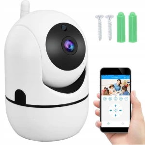 ﻿KAMERA IP WIFI NIANIA ELEKTRONICZNA OBROTOWA HD AUDIO DOMOWA WEWNĘTRZNA
