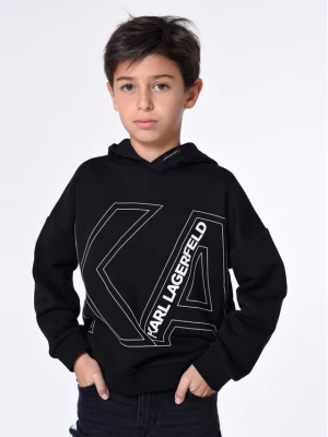 Karl Lagerfeld Kids Bluza Z25431 D Czarny Regular Fit