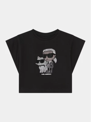 Karl Lagerfeld Kids Bluzka Z30113 D Czarny Regular Fit