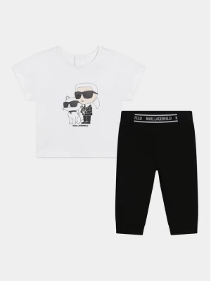 Karl Lagerfeld Kids Komplet t-shirt i legginsy Z30127 M Kolorowy Regular Fit