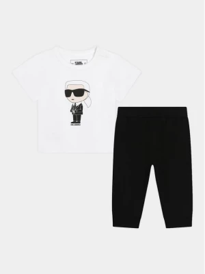 Karl Lagerfeld Kids Komplet t-shirt i legginsy Z30134 S Kolorowy Regular Fit