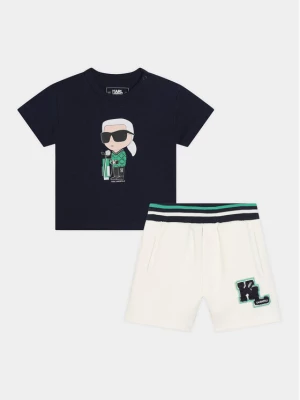 Karl Lagerfeld Kids Komplet t-shirt i spodenki Z30130 M Kolorowy Regular Fit