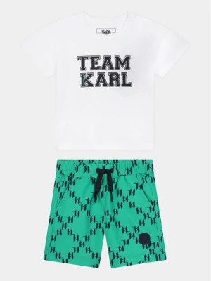 Karl Lagerfeld Kids Komplet t-shirt i spodenki Z30131 M Kolorowy Regular Fit