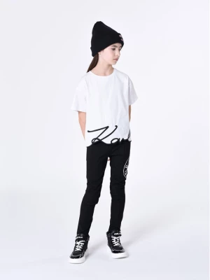 Karl Lagerfeld Kids Spodnie dresowe Z14216 S Czarny Regular Fit