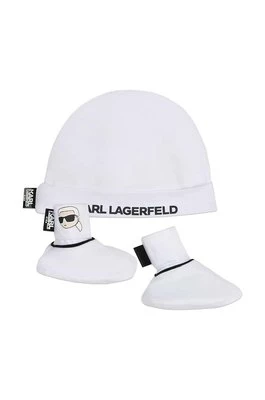 Karl Lagerfeld komplet bawełniany niemowlęcy kolor biały
